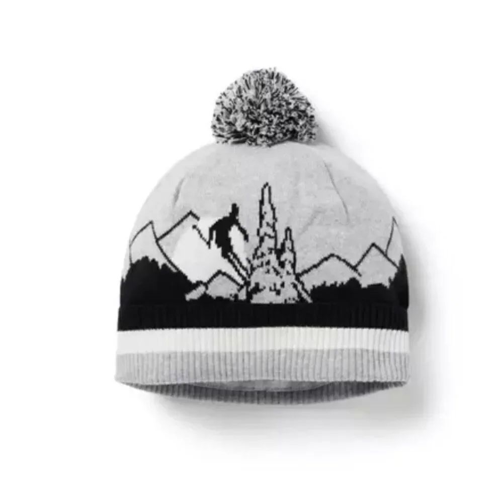 Janie and Jack100048271 Classic Grey Heather Mountain Ski Beanie 6-12 m NWT